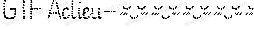 GTF Aclieu字体转换
